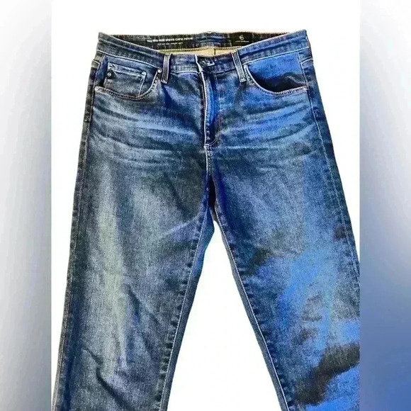 AG Adriano Goldschmied The Mid Rise Stevie Capri Petite Blue - Picture 2 of 10